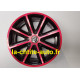 jante alu GTI aixam noir / rouge