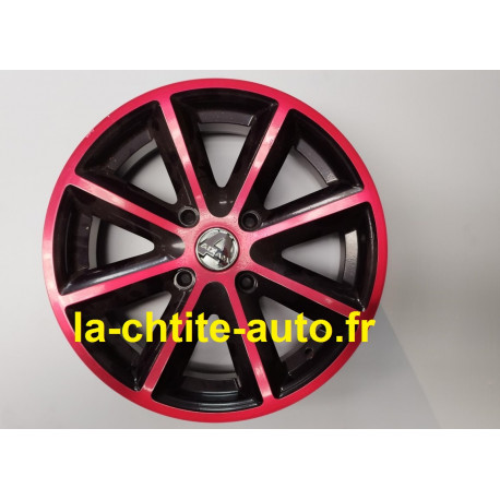 jante alu GTI aixam noir / rouge