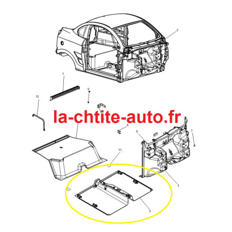 PLANCHER AVANT MICROCAR F8C NEUF
