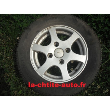 PACK 4 JANTE ALU 13" JDM ABACCA AVEC PNEU 165/70/13
