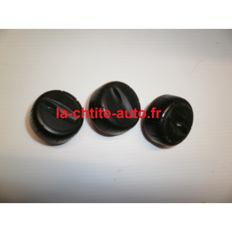 LOT DE 3 BOUTONS DE VENTILATION AIXAM SENSATION